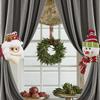 New Christmas Curtain Paste Creative  Santa Claus Curtains Pastes Adjustable Curtain Paste Decorative Drapes Curtain Accessoires