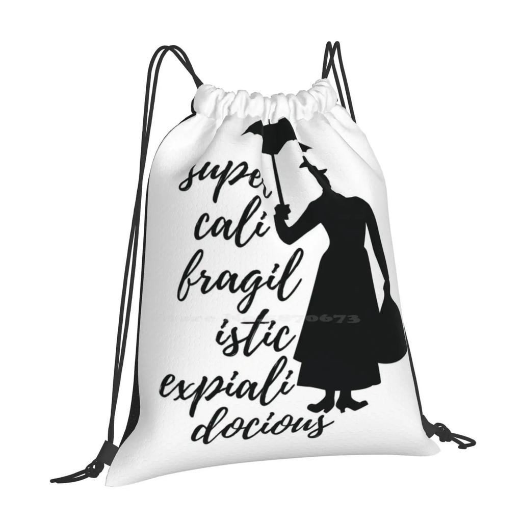 - Supercalifragilisticexpialidocious Fashion Pattern Design Travel Laptop School Backpack Bag Musical Classic Oldies Iconic