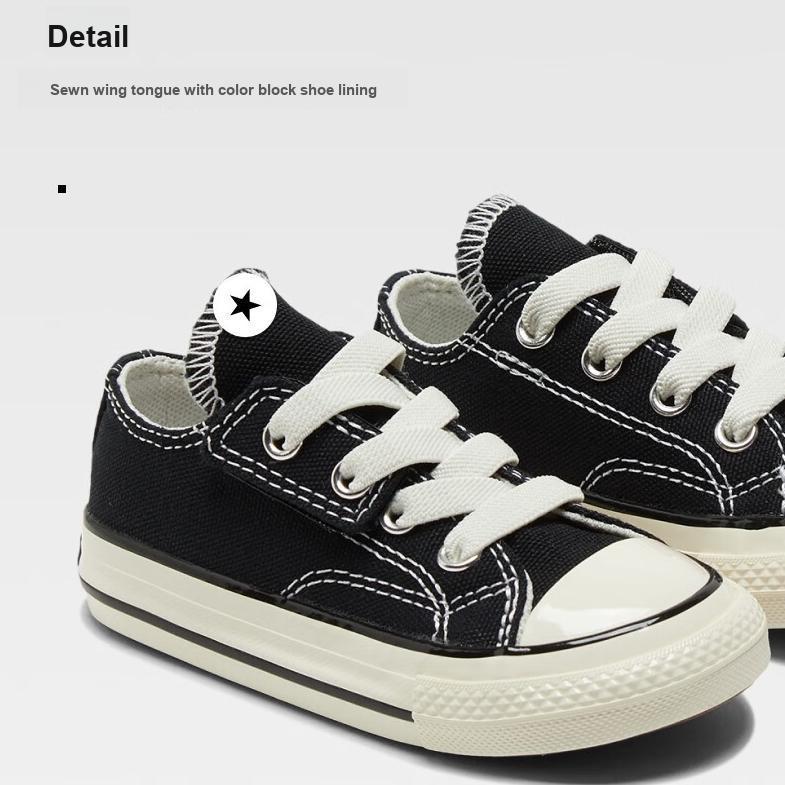 Converse Chuck 70 Easy-On Low TD Schwarz Weiß Baby Sneaker Egret 771641C