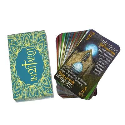 IN2IT Tarot pakli kulcsszavakkal A 78 kártya angol változat Társasjátékok Kezdőknek Tanulási Tarot Pakli jelentésekkel Oracle Cards