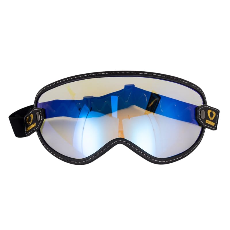 

Soman EX ZERO Щиток-пузырь с резинкой для очков, совместимый с EX ZERO Damtrax M50 Revo Shield, Щиток, (Прозрачный синий)