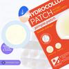 AUSLKA Beauty Ultra-thin Breathable Hydrocolloid Facial Microneedle Pimple Patches Fragrance 12 Patches + 10 Cleansing Cotton