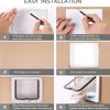 1 set, four-way safety lock flip door | weatherproof PVC pet door, suitable for cats and dogs, cat doors, dog doors