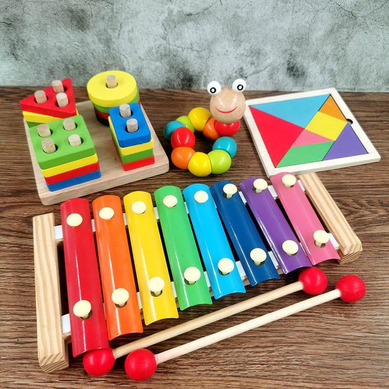 Intellectual Baby and Child Toys1-2-3One-Year-Old Boy and Girl One-Year-Old Baby Eight Tone Percussion Piano Music Enlightening Early