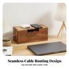 Cable Management Box Wooden Wood Sturdy for Nightstand