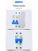 Double-Wire 2P RCD Circuit Breaker for 220V Short Circuit Protection
