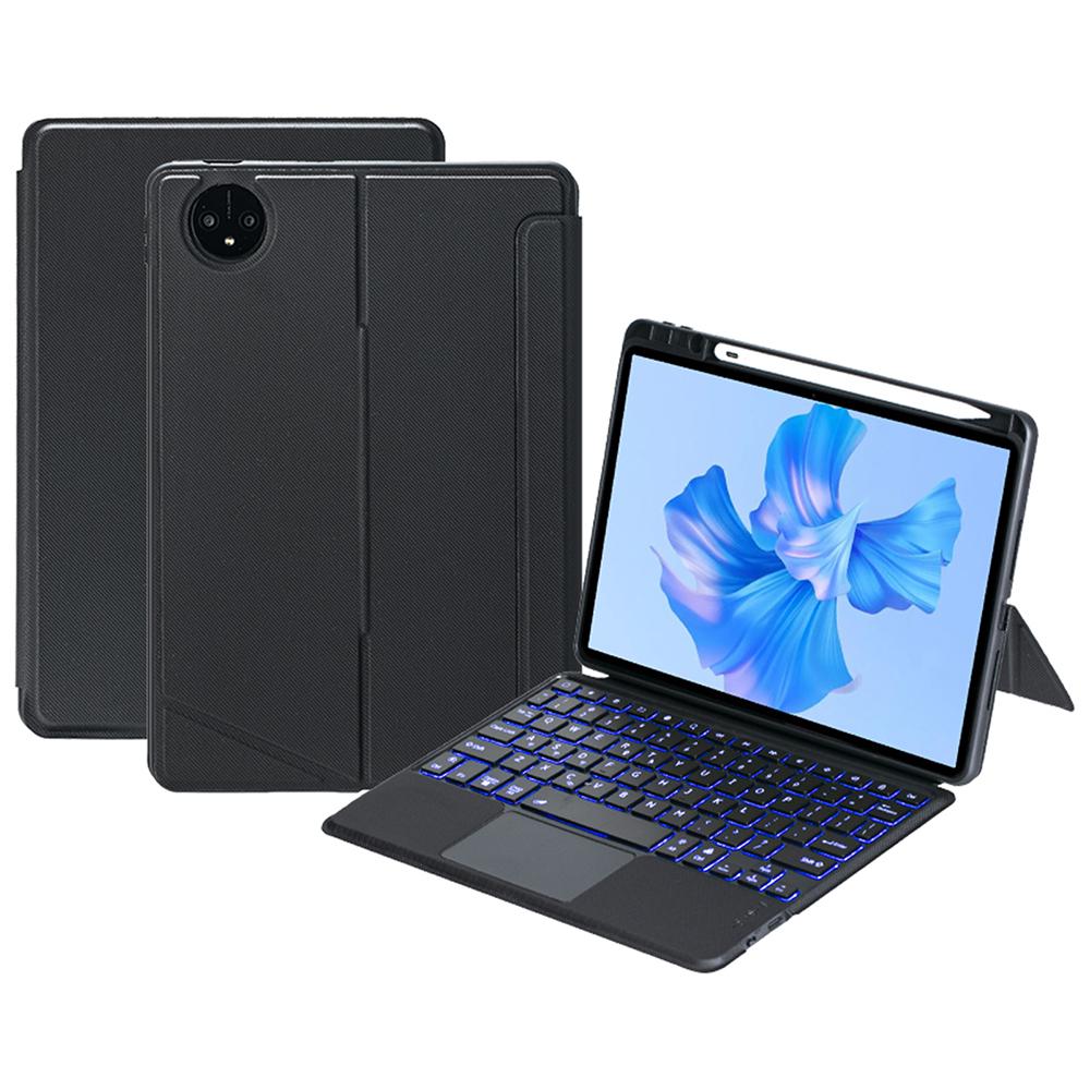 

TH12-AS For Huawei MatePad Pro 11 (2024)/(2022) Leather Stand Cover+Backlit Touchpad Bluetooth-compatible Keyboard A