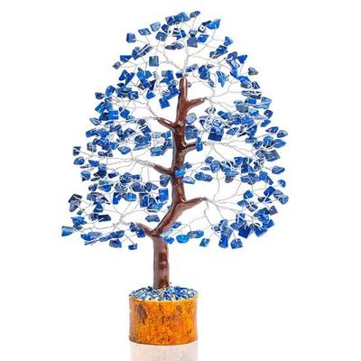 Lapis Lazuli Crystal Tree of Life, Chakra Tree of Life, Handmade Gemstone Tree, Money Tree for Positive Energy, Feng Shui Tree Decor