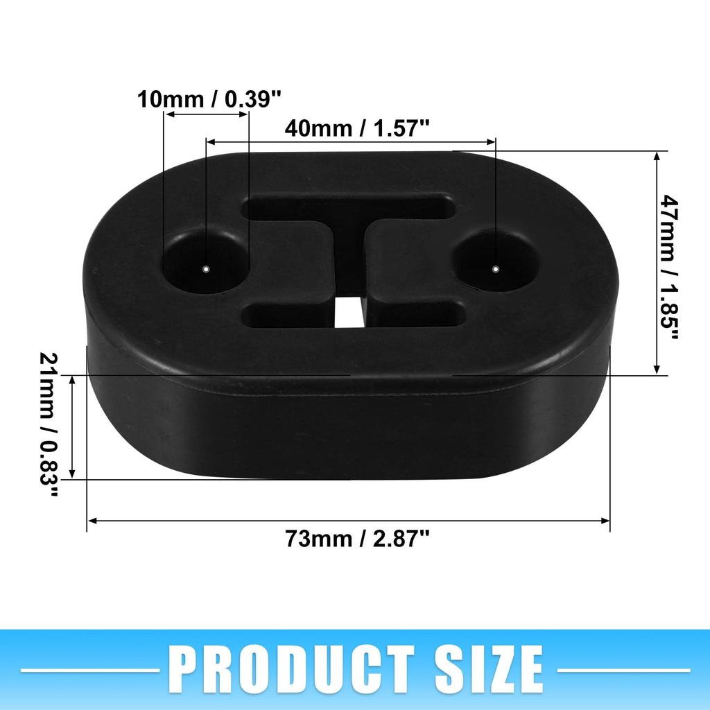 ACROPIX Car Exhaust Hanger Rubber Muffler Bracket Mount with 2