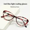 Fashion Reading Glasses with Progressive Multi Focus Anti Blue Light Reading Glasses for Both Near and Far Use