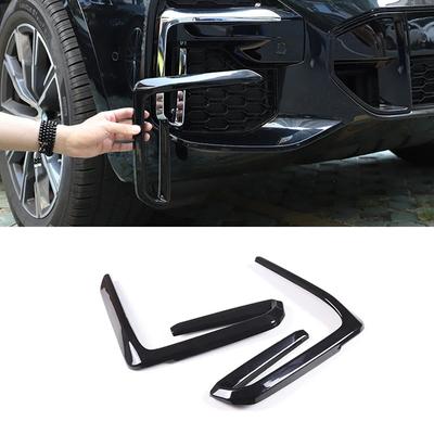 2pcs For BMW For X5 G05 2019-2024 Glossy Black ABS Front Fog Light Lamp Grille Cover Trim Exterior Part High-quality Materials