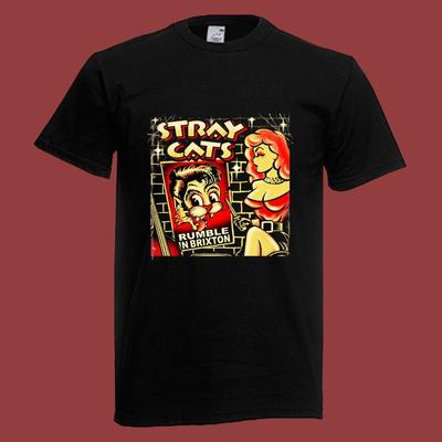 Stray Cats Rumble für Herren Schwarz Größe S-5XL