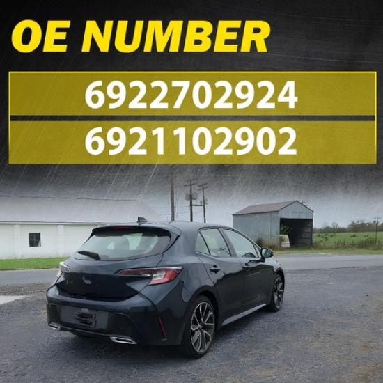 Rear Passenger Side Outside Exterior Door Handle for Toyota 2014- Corolla