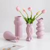 Purple Modern Ceramic Decorative Vase with Dried Flowers Dining Table Foyer Living Room Flower Arrangement and Decoration Vases