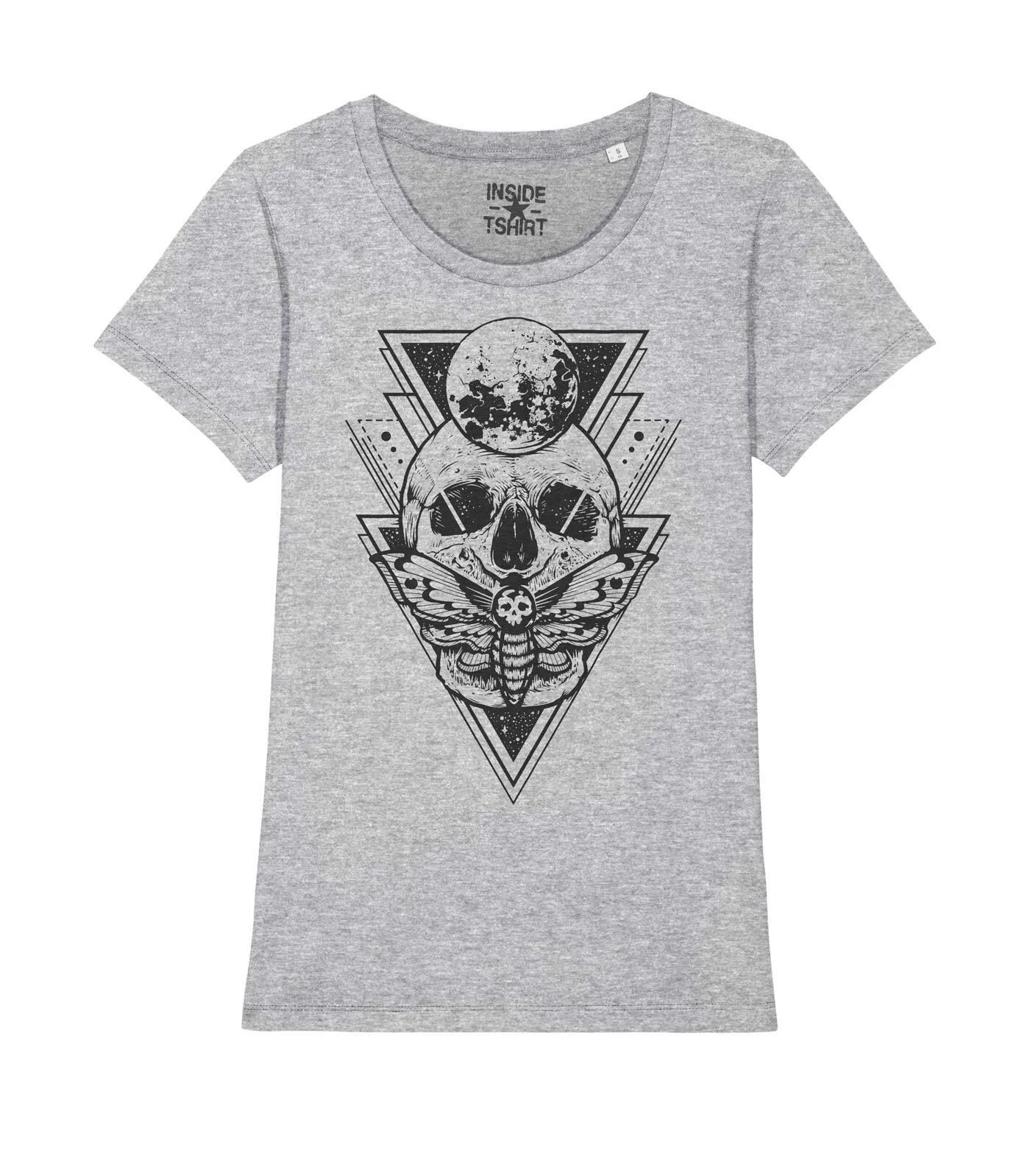 

Moth Skull Geometric Tattoo Skull Triangle Tattoo T-Shirt Girl S