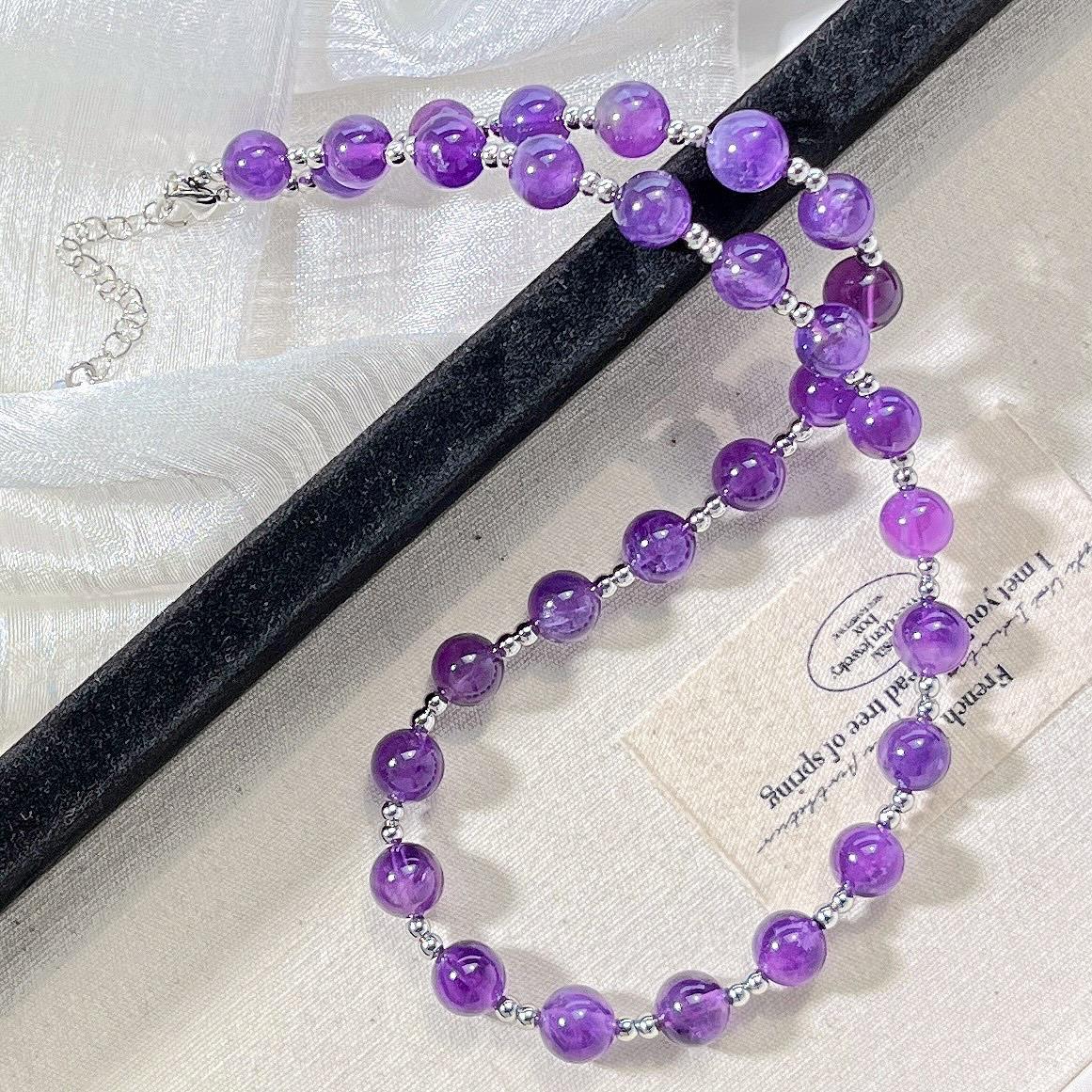 

Vintage High-Quality Strong Light Mixed Color Artificial Crystal Necklace Necklace Sweater Chain