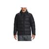 Under Armour Solid Color Sports Casual Hooded Down Jacket Men Outerwear Black 1372651-001