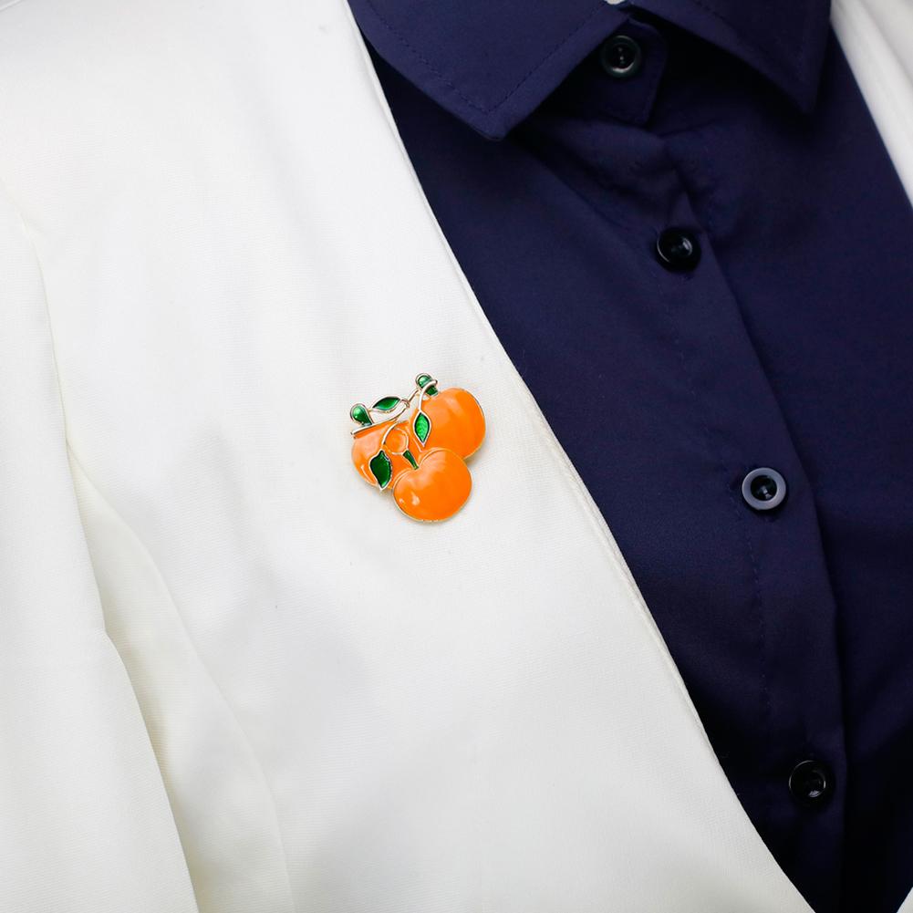 Women Fashion Halloween Pumpkin Brooch Enamel Pumpkin Broochpin Skirt Decoration