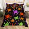 Pumpkin Tree Duvet Cover Happy Halloween Bedding Set Full Microfiber Horror Theme Comforter Cover For Kids Boys Girls Teens Room