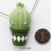 3D Summer Cactus Sukkulenter Magnetiske Kjøleskapsklistremerker Tredimensjonale Resin Creative Message Board Notater Kjøkkendesign