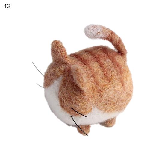 

1 комплект, набор для валяния куклы, милая, простая сборка, несколько стилей, роман, забавные гибкие аксессуары из фетра «сделай сам», аксессуары для подарков 12