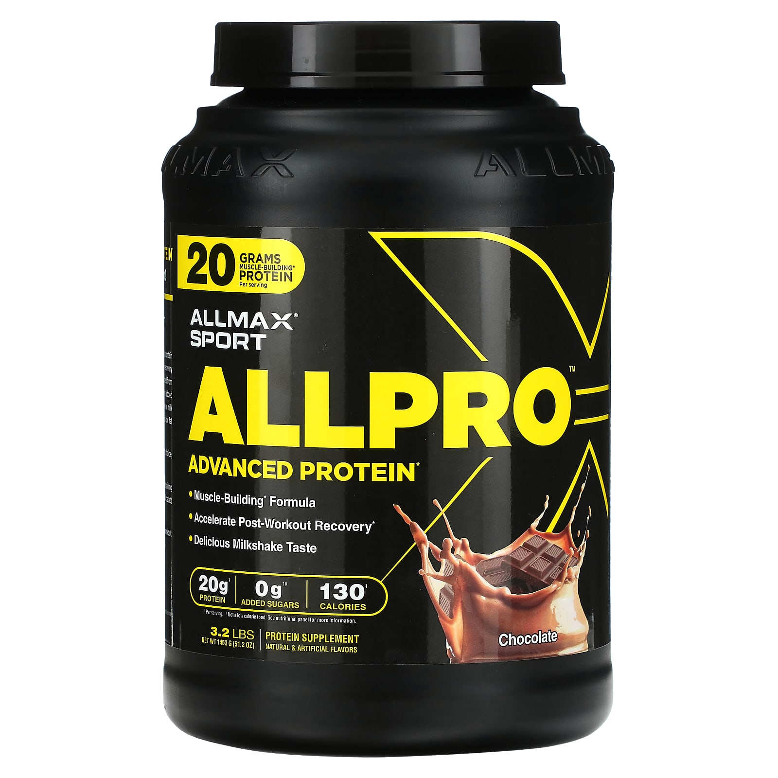 

ALLMAX, Спорт, ALLPRO Advanced Protein, Шоколад, 3.2 фунта (1,453 г)