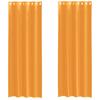 VidaXL Rideaux en voile avec œillets 2 pcs orange 140x260 cm, rideau en filet, rideau transparent, voile de fenêtre, 4102093