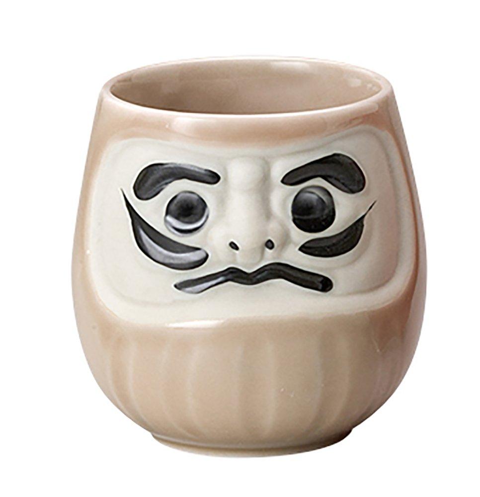 Mino ware Feng Shui Daruma Sushi Teacup Pink K11212 (Love Luck/Relationships)