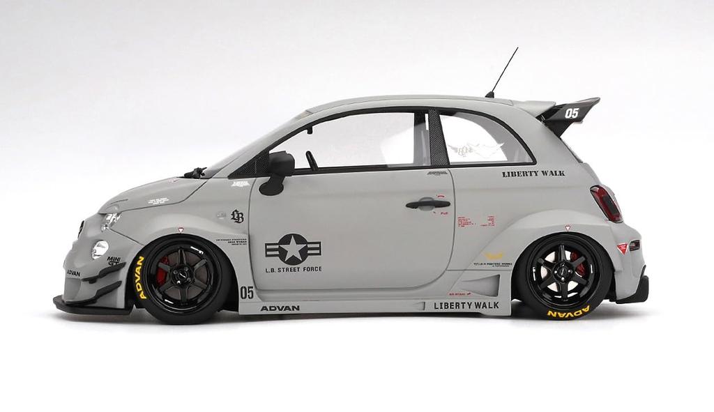 Sunrich TOP SPEED Scale Abarth 595 x Abarth Works Fighters Finished Model TS0622 1/18 LB-WORKS