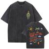 Lustige Debi Tirar Mas Fotos DTMF Vintage gewaschene T-Shirts Bad Bunny Sommer Oversized T-Shirt Hohe Qualität Baumwoll-T-Shirt