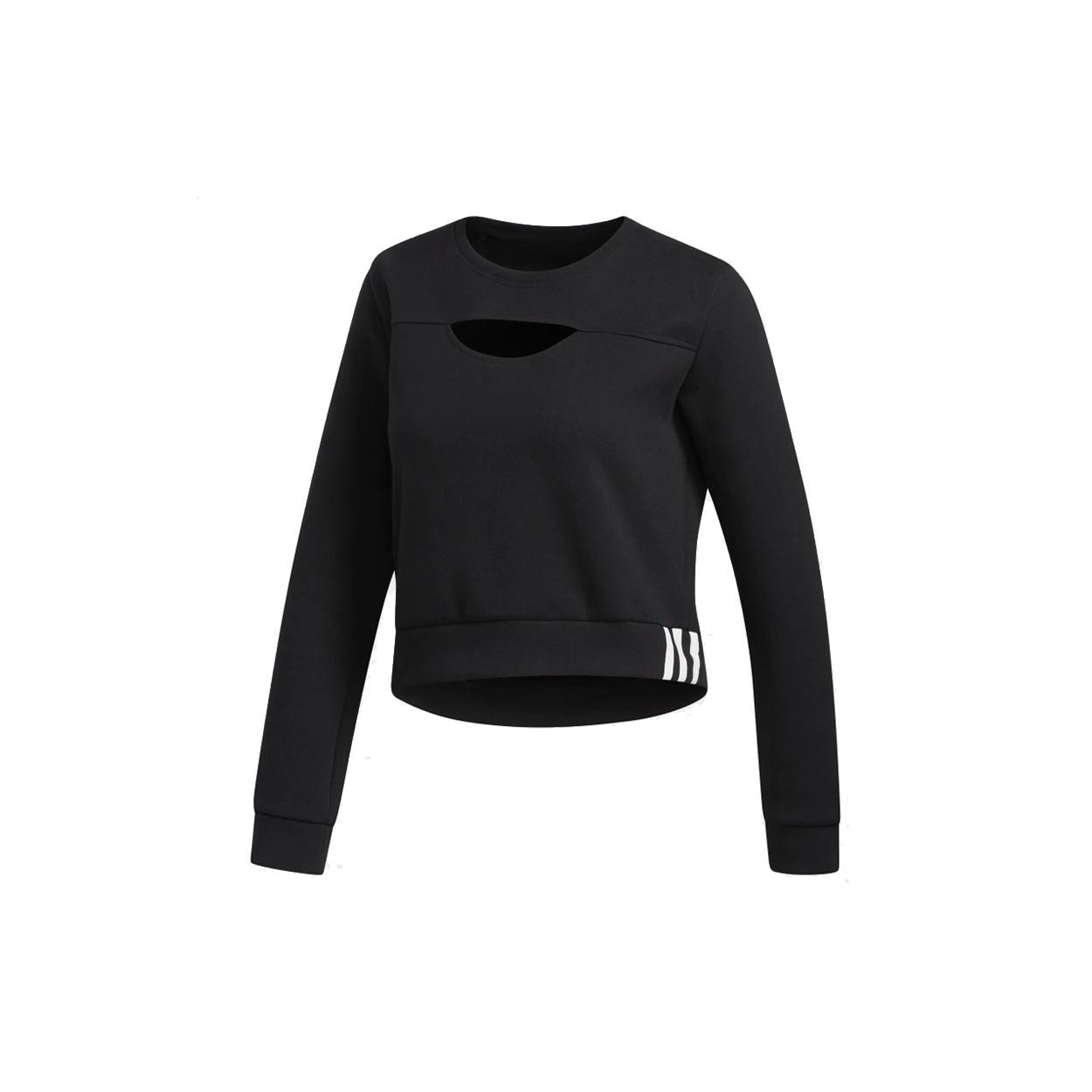 (WMNS) adidas Training Sport Round Collar Leisure Short Jacket Black Women s FL2059 S