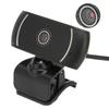 Computer Camera Plug and Play Online Class Live Conference Autofocus Flexible Driver Free 640x480 USB WebcamC200 Black