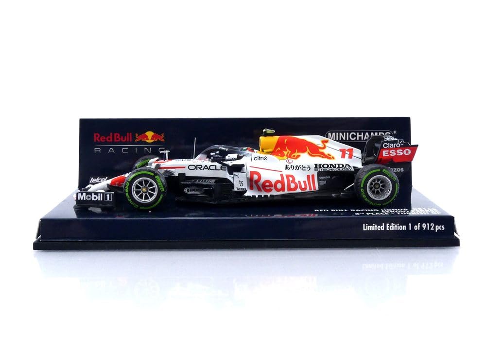 Minichamps Red Bull Racing Honda RB16B 2021 F1 Turkish GP 3rd Place Perez Thank You Honda Color Finished Product 1/43 #11 S.