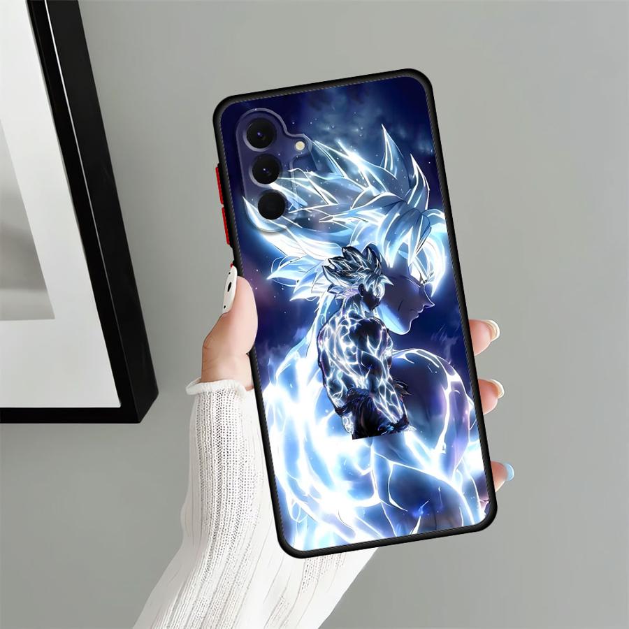 Dragon Ball Advanced Goku Back Phone Cover Case for Samsung Galaxy A25 A26 A35 A36 A73 A22 A54 A52 A56 A34 A53 A24 A21s