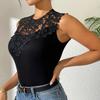 Elegancki ażurowy dekolt modny szal kamizelka kreatywny kołnierz z fałszywym dekoltem ślub