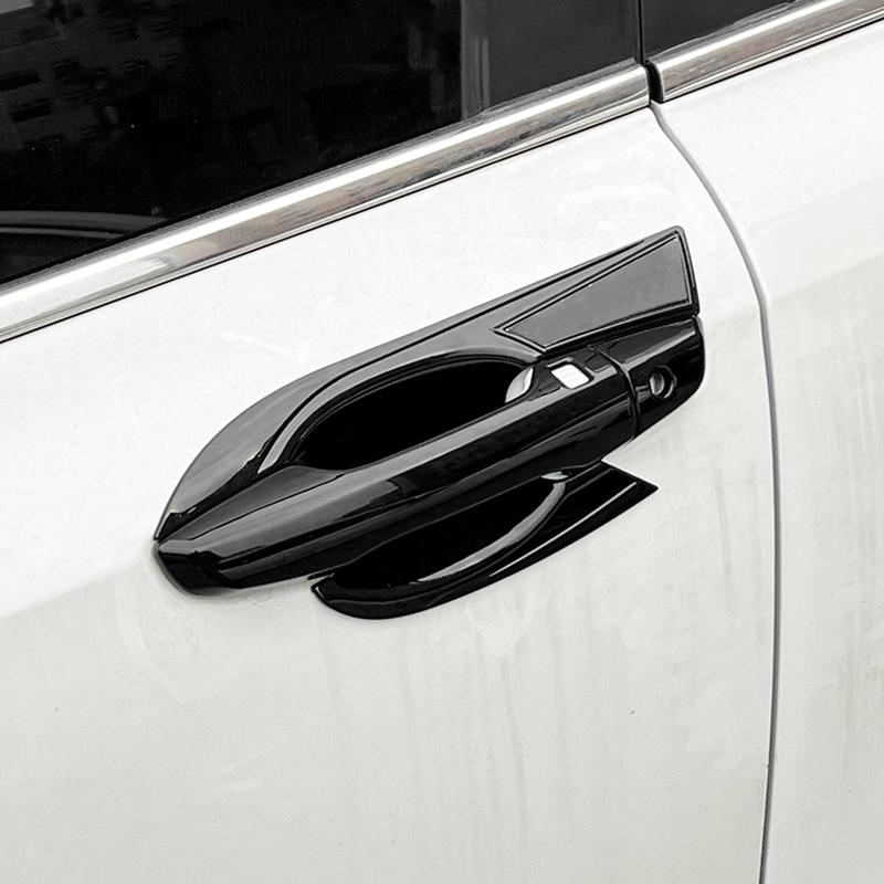 ABS Carbon Fiber Car Door Handle Protective Covers Trim Door Bowl Cover Sticker For Honda Crv CR-V 2017 2018    2022
