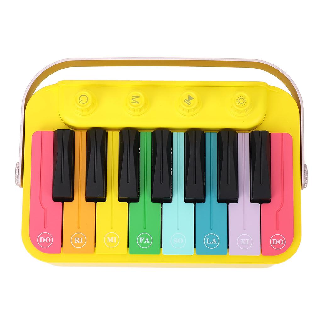 Electronic Piano Drum Rechargeable Portable BT Speaker with RGB Ambient Light Musical Instrument