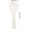 KICHOUSE Rice Spoon Paddle Non Stick Rice Serving Spoon Thickened Plastic White Cooker Spatula for Kitchen Restaurant Cooking Utensil
