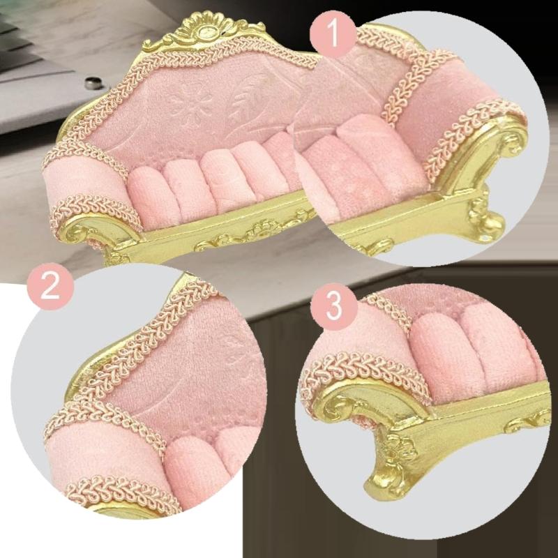 Sofa Shaped Resin Jewelry Display Stand For Necklace Earring Ring Organiser Decorative Holder for Accessories
