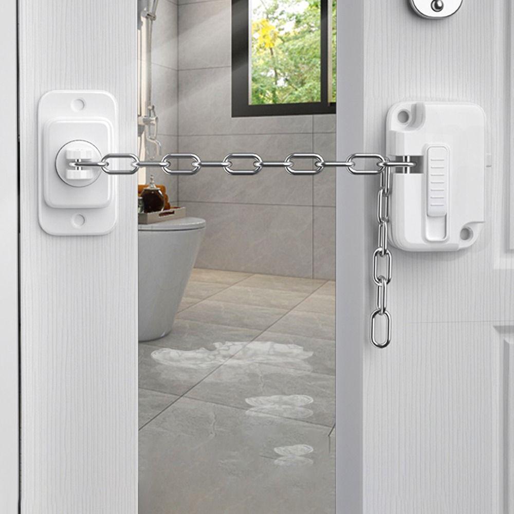 Anti-Pinch Hand Baby Safety Lock White Self Adhesive Window Restrictor Child Protection No Drilling Refrigerator Door Lock