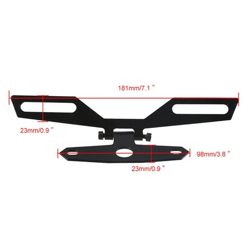 Durable Motorcycle License Plate Bracket Portable Frame Universal Motorbike Taillight Fixed Bracket