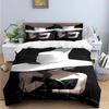 Fashion New Woman-Sexy Black And White Print Bedding Sets Bed Supplies Set Duvet Cover Bed Comforter Set Bedding Set Luxury Gift