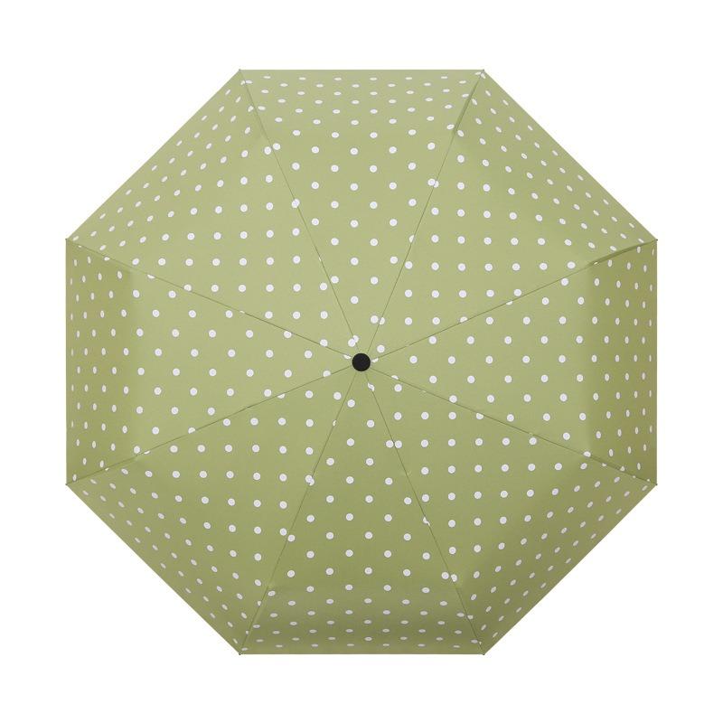 Three-fold 8-bone hand open simple plain windproof solid wood handle men's and women's business umbrella plus printed umbrella