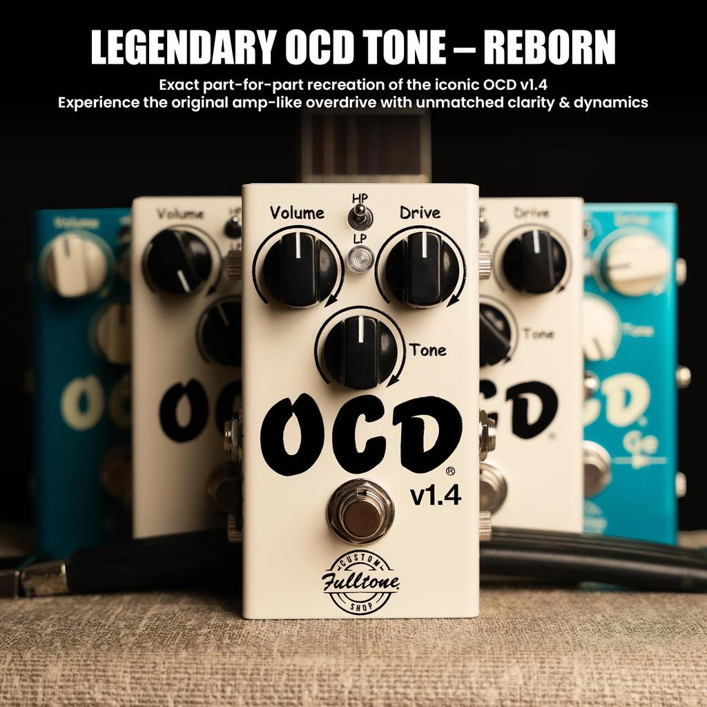 Fulltone Custom Shop OCD Overdrive Guitar Effects Pedal v1.4