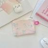 New Fresh Print Coin Purse Portable Canvas Lipstick Storage Bags Mini Students Earphone Bag