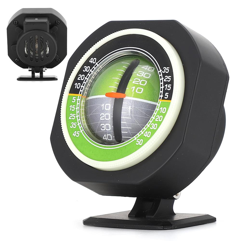 Luminous LED Car Inclinometer Adjustable Slope Angle Meter Balancer Measuring Universal