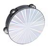 Radiant Tambourine Reflective Clear Crisp Sound Double Row Bell Drum Hand Percussion Instrument 8 Inch