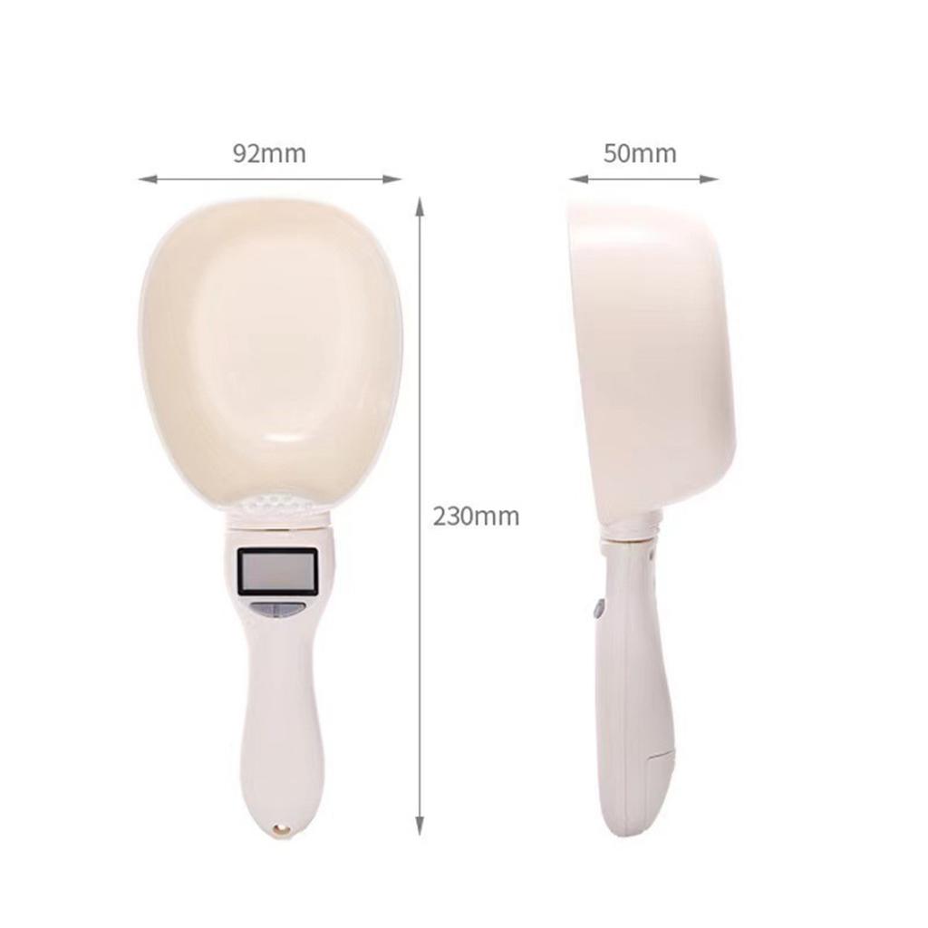 Food Scale Pet Measuring Scoop LCD Electronic Precision Weighing Tool Dog Cat Feeding Digital Spoon Scale Display Kitchen Scale