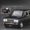 1/24 Russischer LADA 2106 Legierungsmodellauto Spielzeug Diecasts Metallguss Pull Back Musik Licht Auto Spielzeug für Kinder Fahrzeug