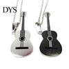 Men Women Rock Guitar Pendant Stainless Steel Necklace Jewelry Musician Gift